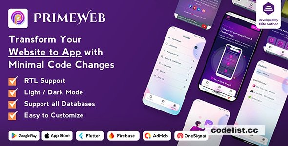 PrimeWeb – Website to App with WebView & Native Features