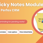 Sticky Notes Module para Perfex CRM