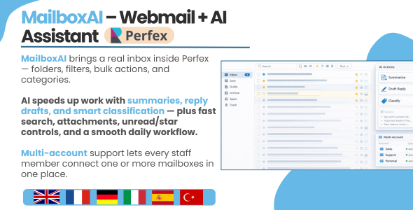 MailboxAI – Webmail + AI Assistant para Perfex CRM